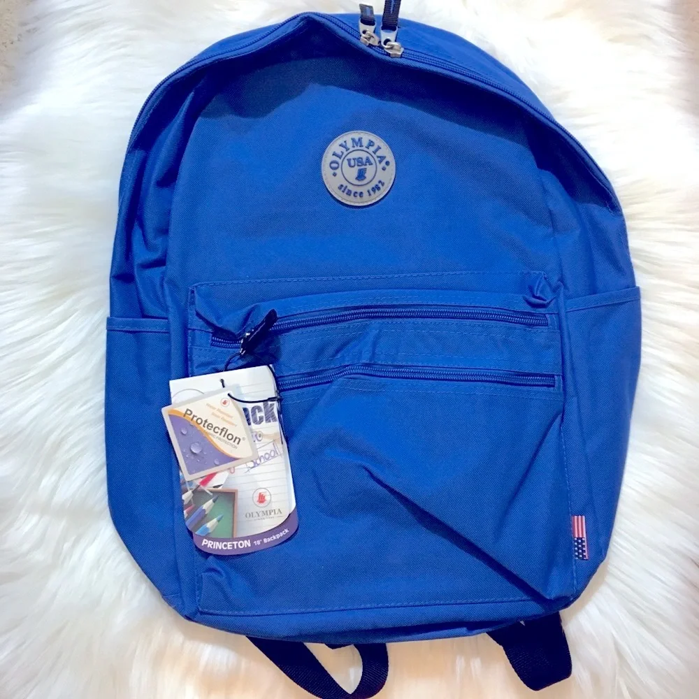 Olympia Big Student Backpack - Blue